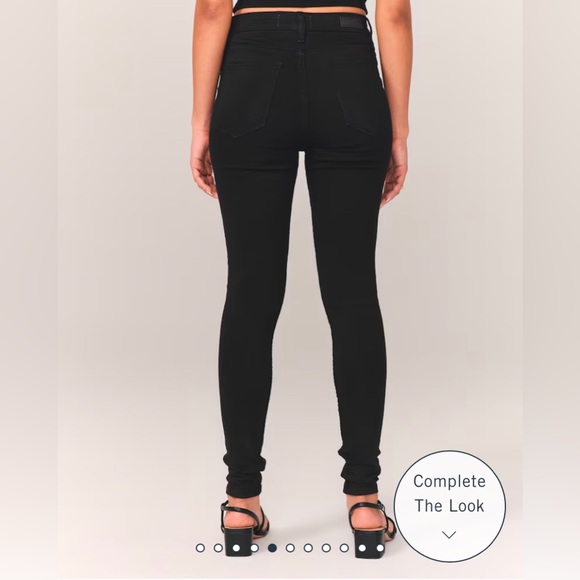 Abercrombie & Fitch black jean high rise legging - Picture 4 of 9
